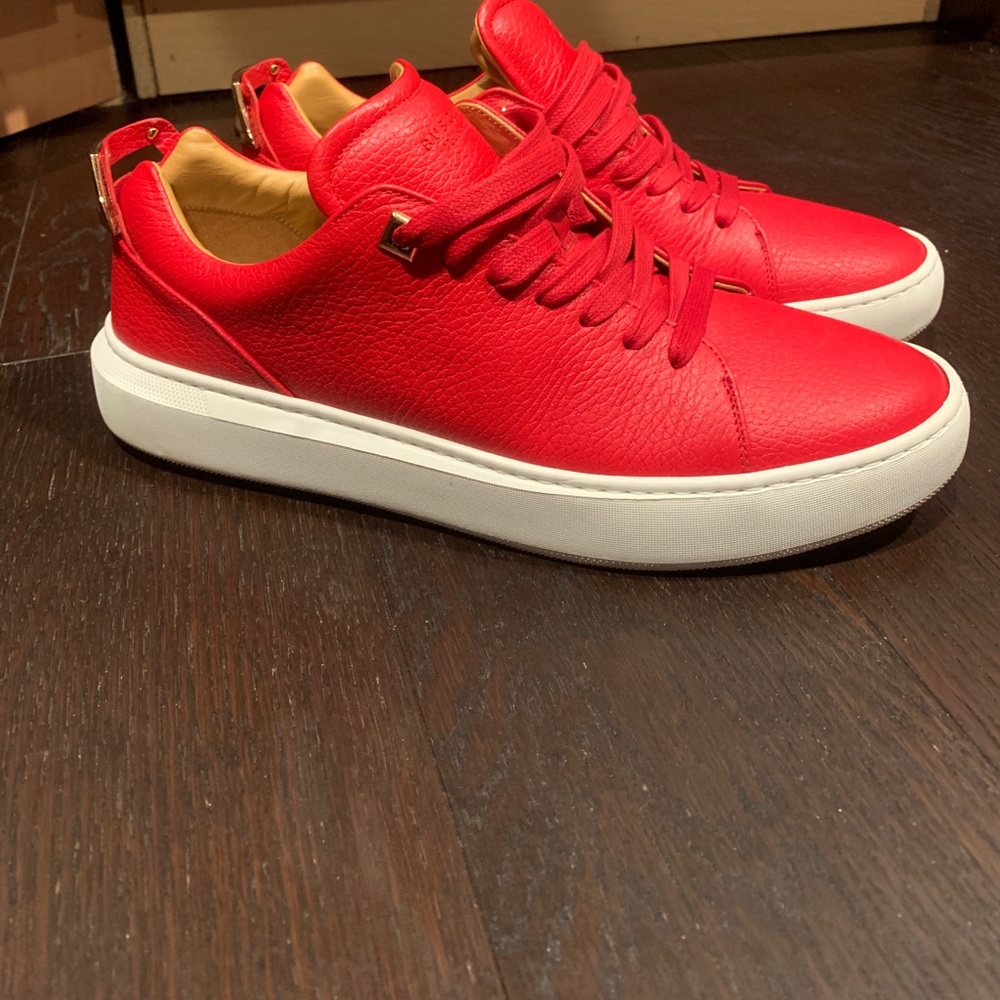 Buscemi uno Low red leather low top